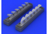 Eduard kit d'amelioration avion brassin 648247 Pipes d'echappement Bf 109G Eduard 1/48