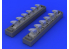 Eduard kit d'amelioration avion brassin 648247 Pipes d'echappement Bf 109G Eduard 1/48