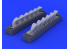Eduard kit d'amelioration avion brassin 648247 Pipes d'echappement Bf 109G Eduard 1/48