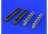Eduard kit d'amelioration avion brassin 648247 Pipes d'echappement Bf 109G Eduard 1/48