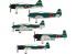 Hasegawa maquette avion 72156 set d'avions pour IJN porte avions de la flotte Japonaise 1/450