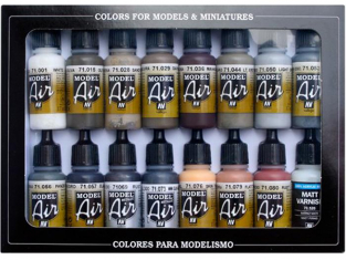 Vallejo Set Model Air 71194 Set Weathering 16 x 17ml