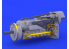 Eduard kit d'amelioration avion brassin 648250 Bf 106G-6 Moteur et Fuselage Guns Eduard 1/48