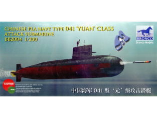 BRONCO maquette sous marin bb2004 TYPE 041 "Yuan" 1/200
