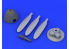 Eduard kit d'amelioration avion brassin 648255 Helice Bf 109G-6 Eduard 1/48