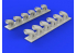 Eduard kit d'amelioration brassin 632081 Pipes d'echappement P-39Q/N Kitty Hawk 1/32