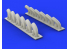 Eduard kit d'amelioration brassin 632081 Pipes d'echappement P-39Q/N Kitty Hawk 1/32