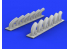 Eduard kit d'amelioration brassin 632081 Pipes d'echappement P-39Q/N Kitty Hawk 1/32