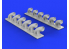 Eduard kit d'amelioration brassin 632081 Pipes d'echappement P-39Q/N Kitty Hawk 1/32