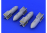 Eduard kit d'amelioration brassin 672113 Bombes Allemandes SC 250 WWII 1/72