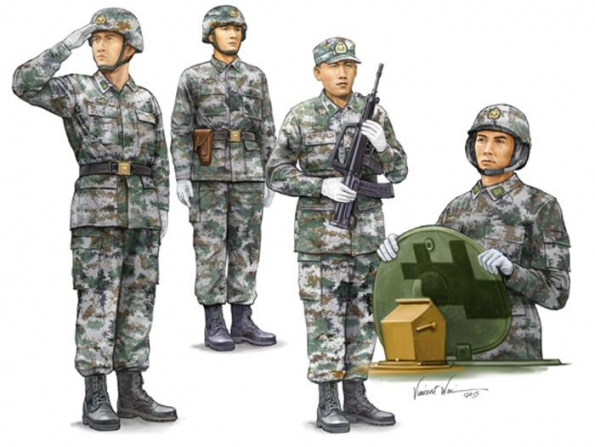 Trumpeter kit personnages 00431 Equipage de char Armee populaire Chinoise PLA 1/35