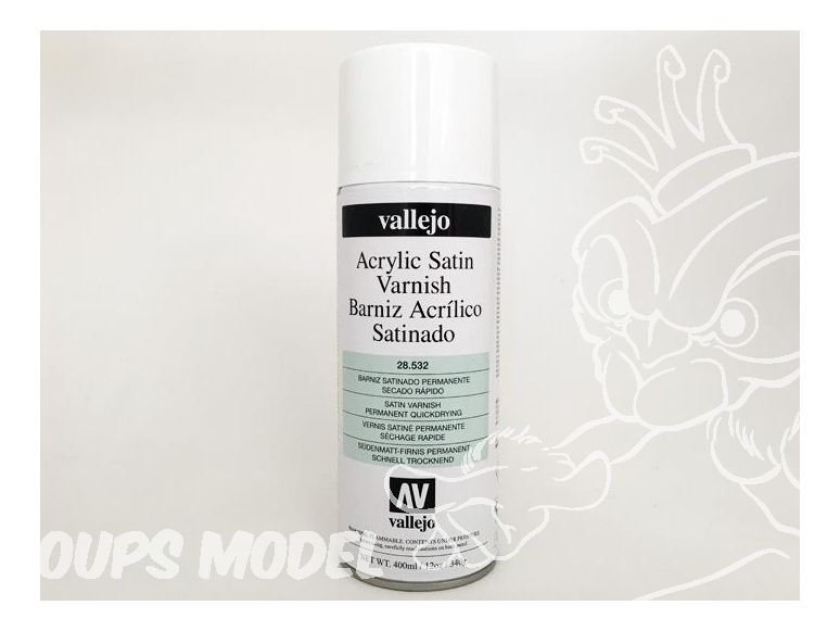 Vallejo aerosol 28532 Bombe de vernis Satiné acrylique 400ml