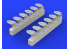 Eduard kit d'amelioration brassin 672110 Pipes d'échappement Fishtail Spitfire Eduard 1/72