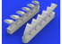 Eduard kit d'amelioration brassin 672110 Pipes d'échappement Fishtail Spitfire Eduard 1/72