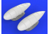 Eduard kit d'amelioration avion brassin 648265 Reservoirs externes de carburant Bf 109G Eduard 1/48