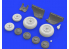 Eduard kit d'amelioration avion brassin 648268 Roues MiG-23BN Trumpeter 1/48