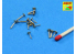Aber 200L06 Set de Futs de canon pour un Two pounder 8 canons Pom-Pom AA gun 1/200