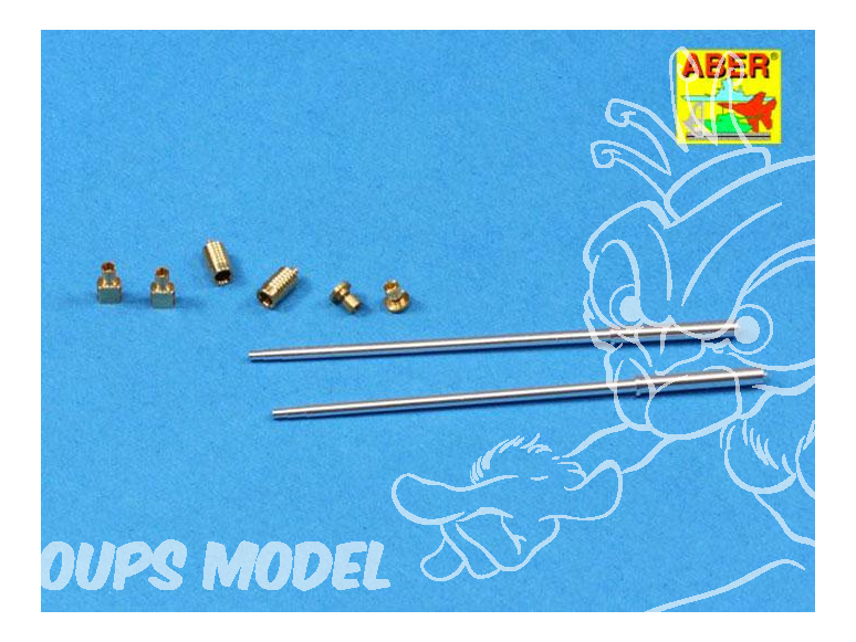 Aber 35L153 Set de futs de canon pour BMPT Terminator kit Zvezda 1/35