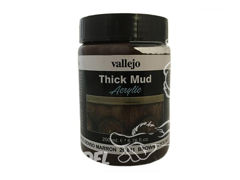 Vallejo Thick Mud Acrylique 26811 Boue Epaisse Marron 200ml
