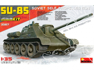 Mini Art personnages militaires 35187 Chasseur de char SU-85 avec interieur 1/35