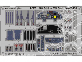 Eduard photodecoupe avion 73563 Sukhoi Su-24M Trumpeter 1/72