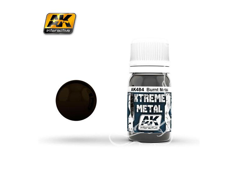 AK interactive XTREME METAL AK484 BURNT METAL 30ML