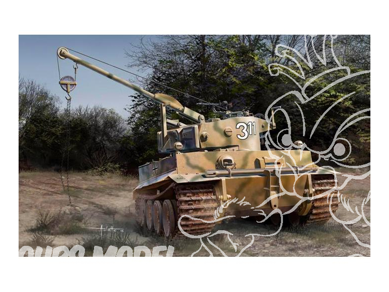 Rye Field Model maquette militaire 5008 Tigre I Bergepanzer Sd.Kfz.185 Italie 1944 1/35