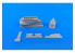 Cmk kit d'amelioration 4344 BAC LIGHTNING (Toutes Versions) SET BAIE DU TRAIN D’ATTERRISSAGE AVANT 1/48