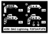 Cmk kit d'amelioration 4350 BAC LIGHTNING F2/F2A/F3/F6 - SET COCKPIT 1/48