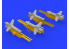 Eduard kit d'amelioration brassin 672144 Missiles Falanga 9M17P Eduard / Zvezda 1/72