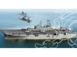 hobby boss maquette bateau 83408 USS Iwo Jima LHD-7 1/700