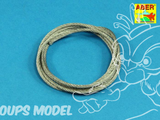 Aber TCS25 Cable acier 2,5mm 120cm