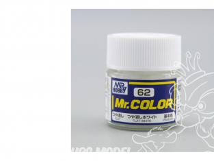 peinture maquette Mr Color C062 Blanc mat 10ml