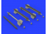 Eduard kit d'amelioration avion brassin 648303 AIM-9G/H Sidewinder 1/48
