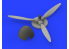 Eduard kit d'amelioration avion brassin 648289 Helice Bf 109F Debut de production Eduard 1/48