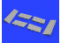 Eduard kit d'amelioration avion brassin 648291 Volets d'atterrissage Bf 109F Eduard 1/48