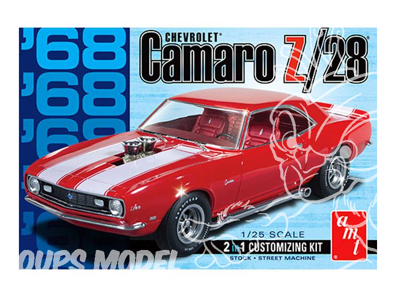 AMT maquette voiture 868 1968 Chevy Camaro Z/28 1/25