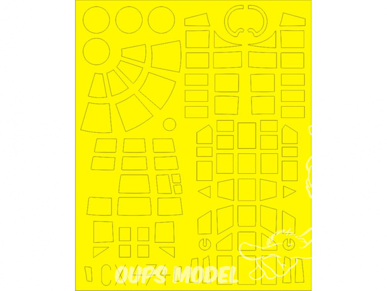 Eduard Express Mask CX474 Focke Wulf Fw 189A-1 Icm 1/72